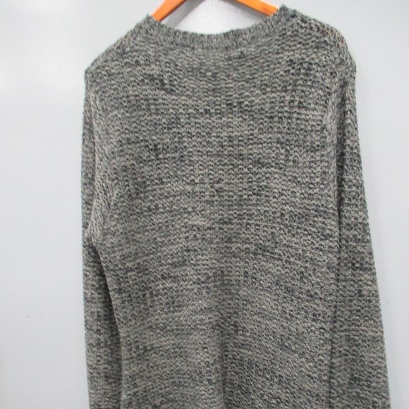 Size 3X Effeci Woman Long Sweater 100% Acrylic Black/Grey Long Sweater - Picture 9 of 13